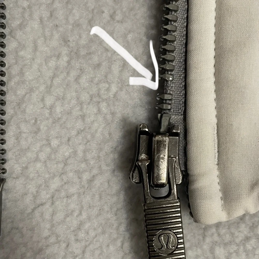 Lululemon Light As Warmth Jacket Heathered‎ Grey Yoga *Broken Zipper*